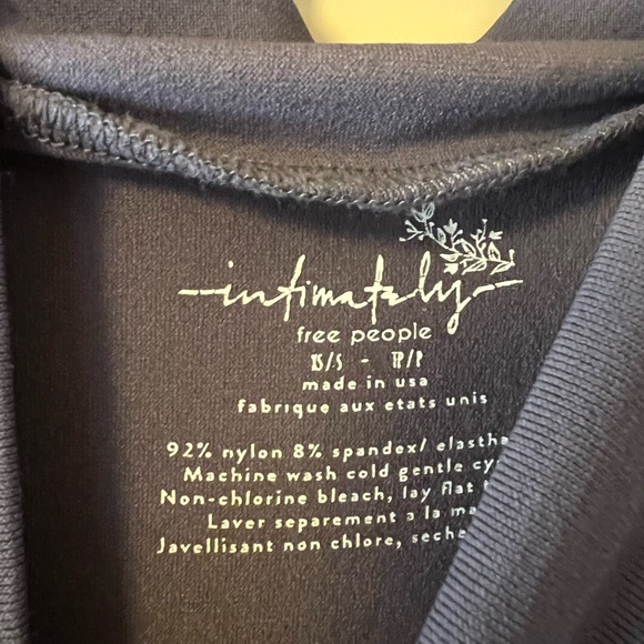 Free people eggplant lace up turtle neck sleeveless body suit XS/S - Picture 5 of 5